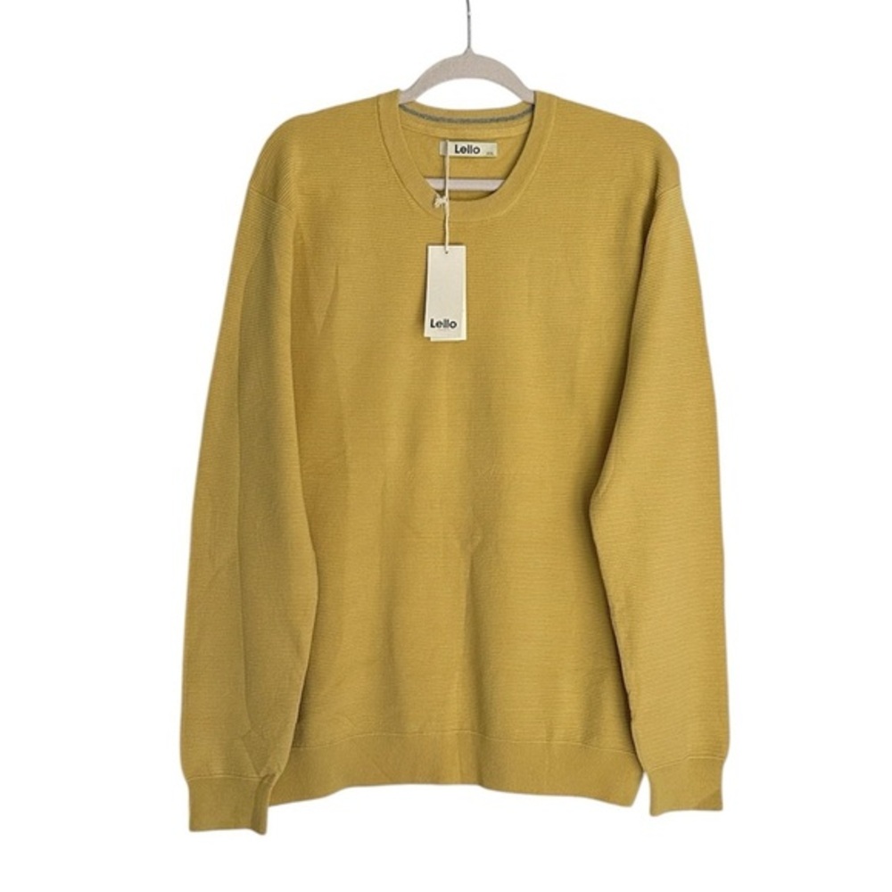 Lello Organic Cotton Sweater XXL NWT — Corn Yellow